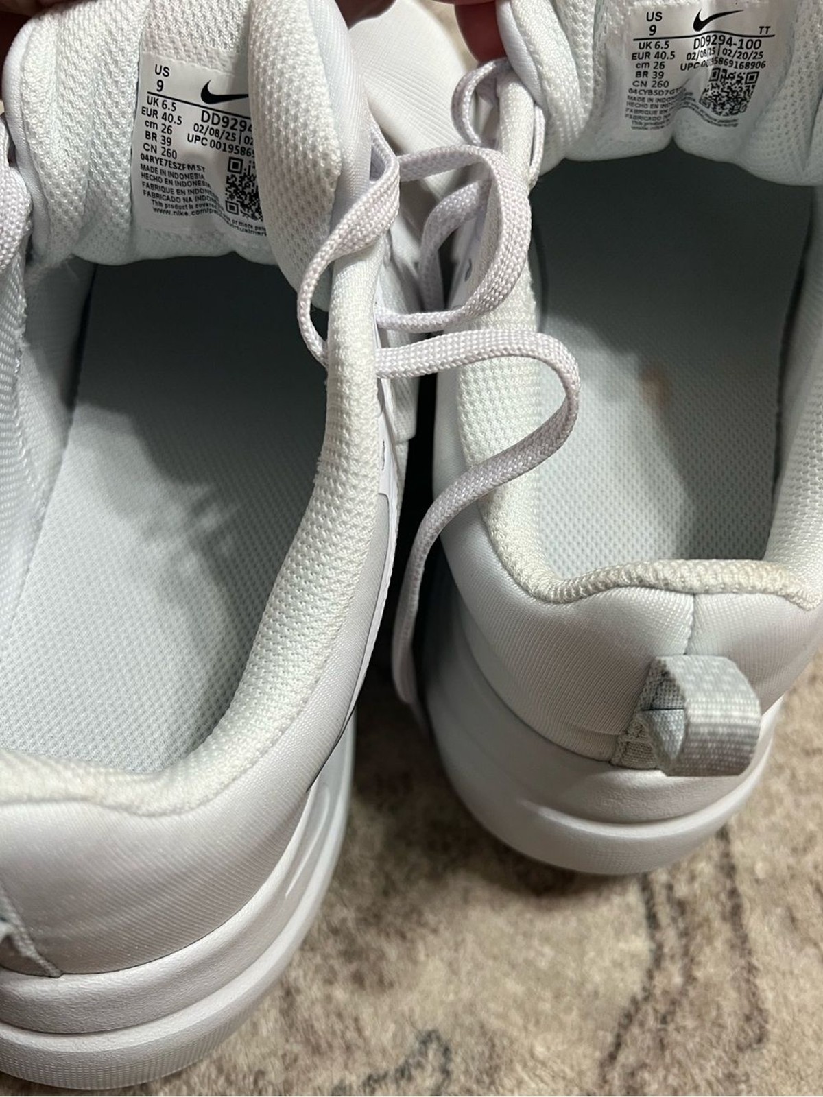 Nike Downshifter 12 Triple White Sneakers