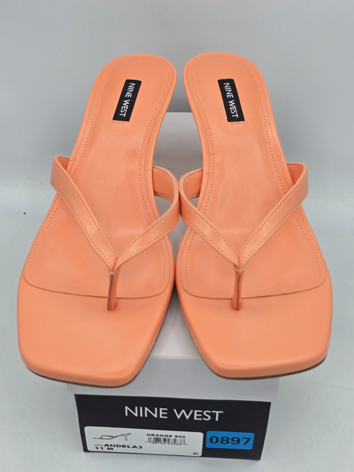Woman’s Heels Nine West Andela 3 – Orange 800 – Sz 11 M New With Box