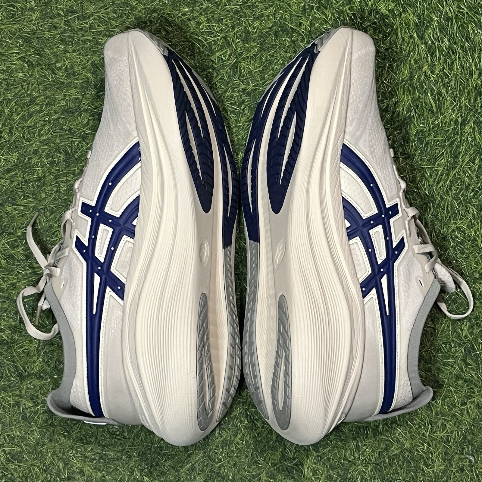 Asics Gel-Nimbus 27 Shoes Women Sz 11.5 Birch Indigo Blue ATC Track Club Running