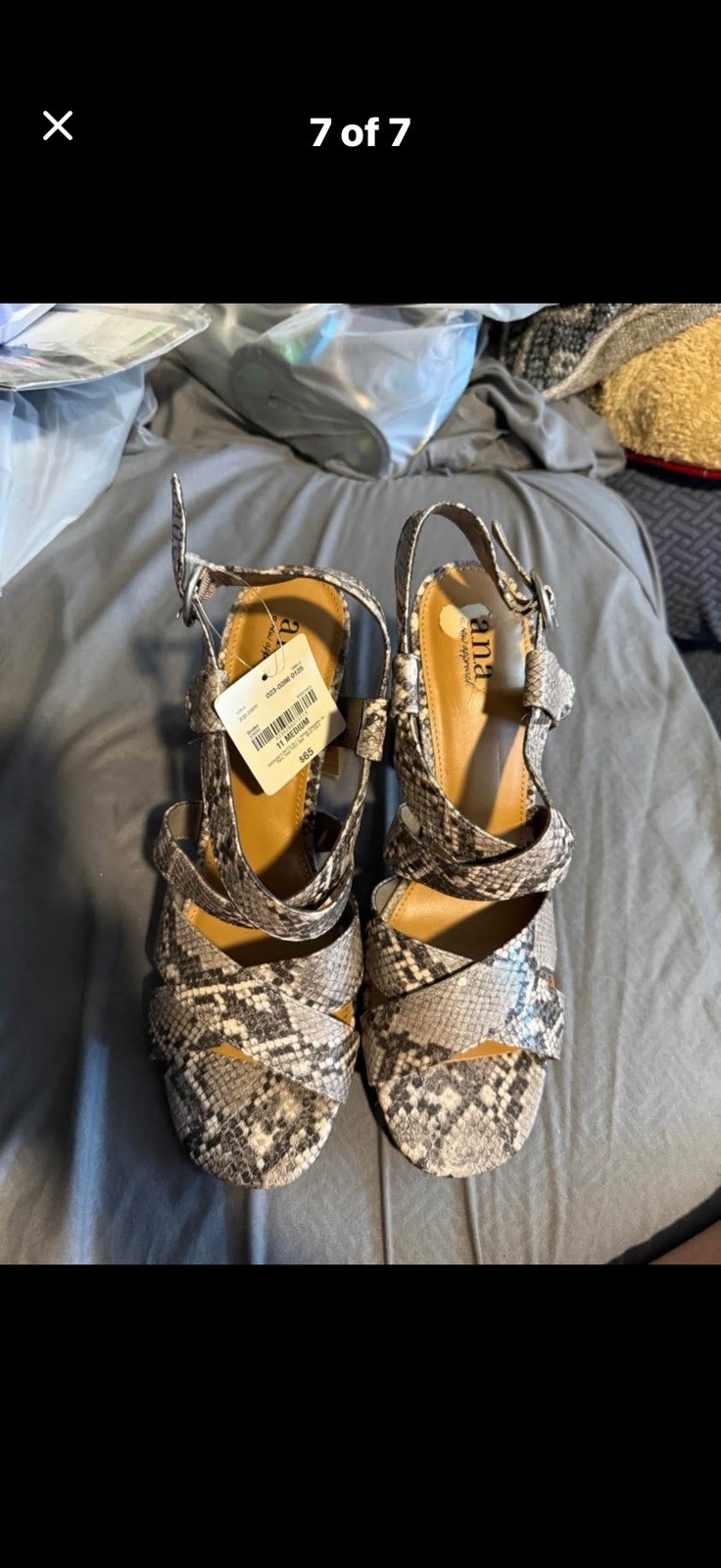 a.n.a Brand snake skin sandals size 11 NEW with Tags Fast, Free Shipping!!