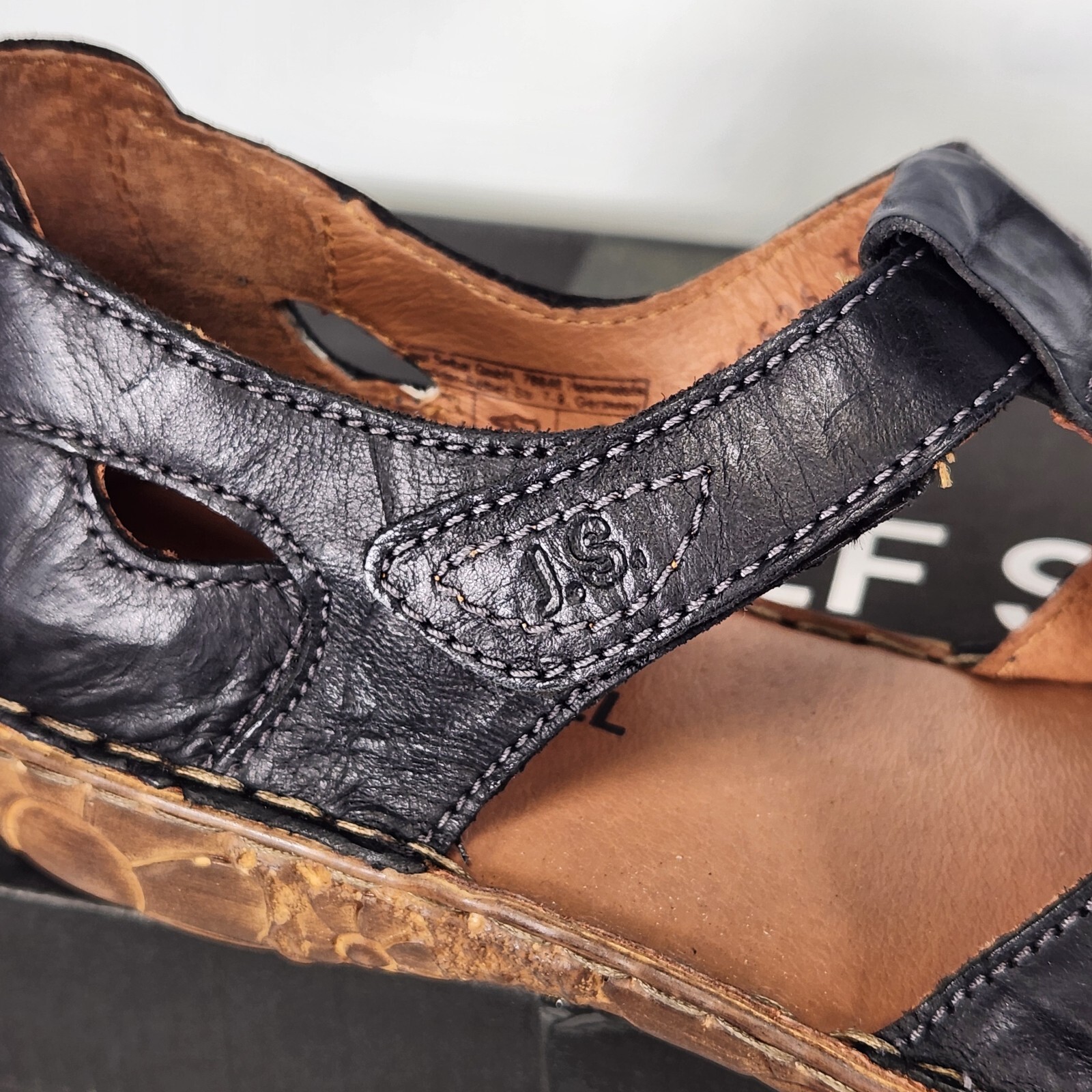 Size 6-6.5 (EU 37) – Josef Seibel Rosalie 29 – Black Full Grain Leather
