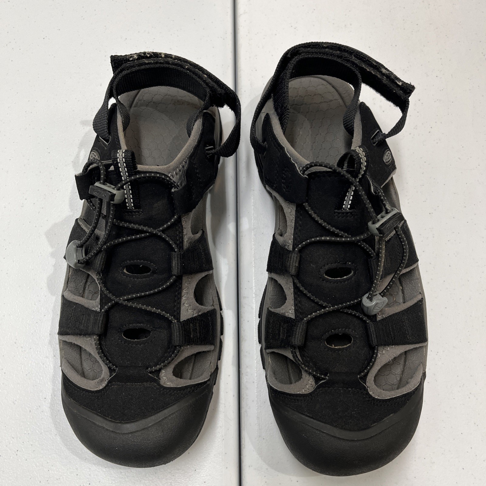 Keen Rapid H2 Water Sandal Black Steel Gray Size 12 Hiking Outdoor Grip Comfort