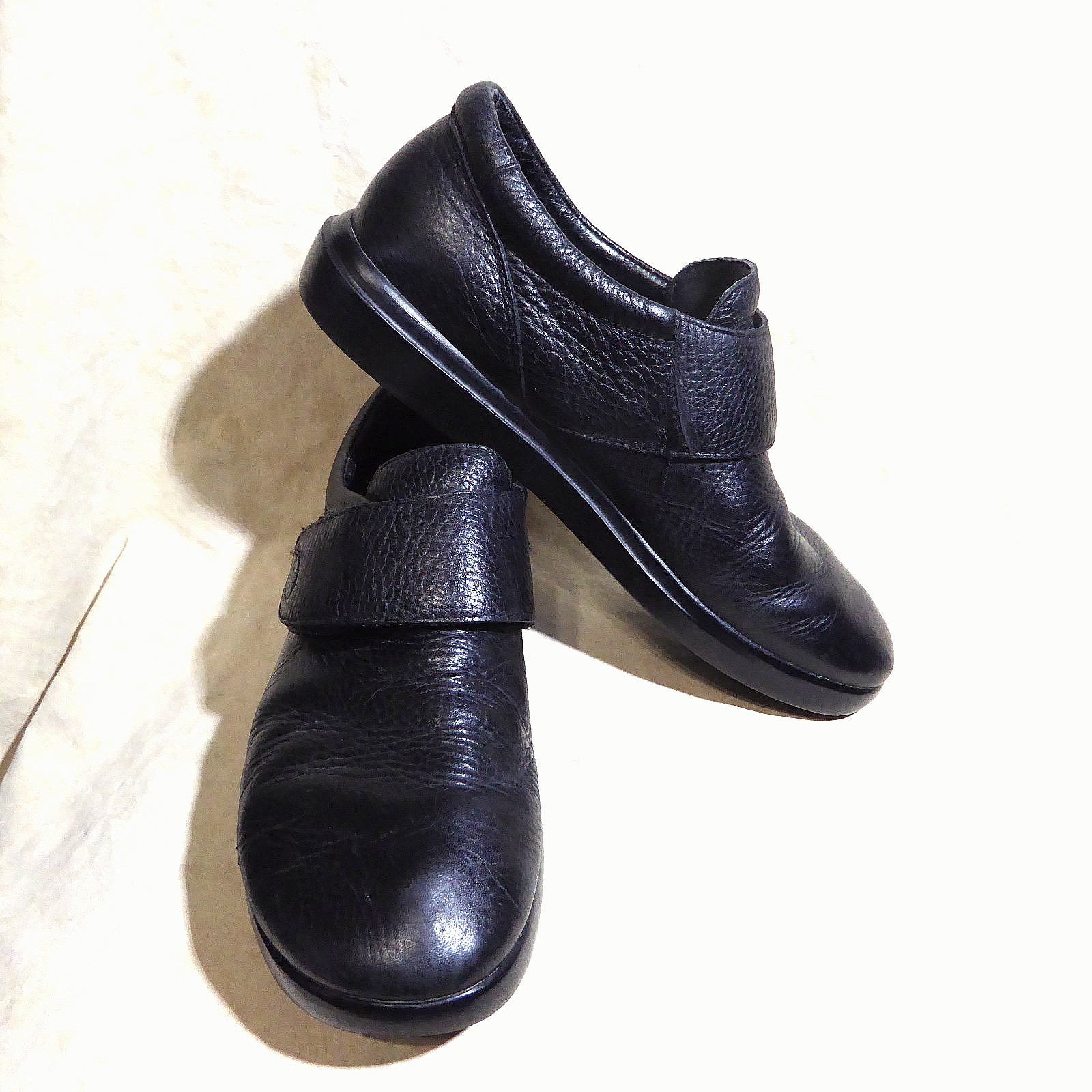 🩰 Propet Monk Strap Slip-On Comfort Loafers sz 9 M Rich Black Leather