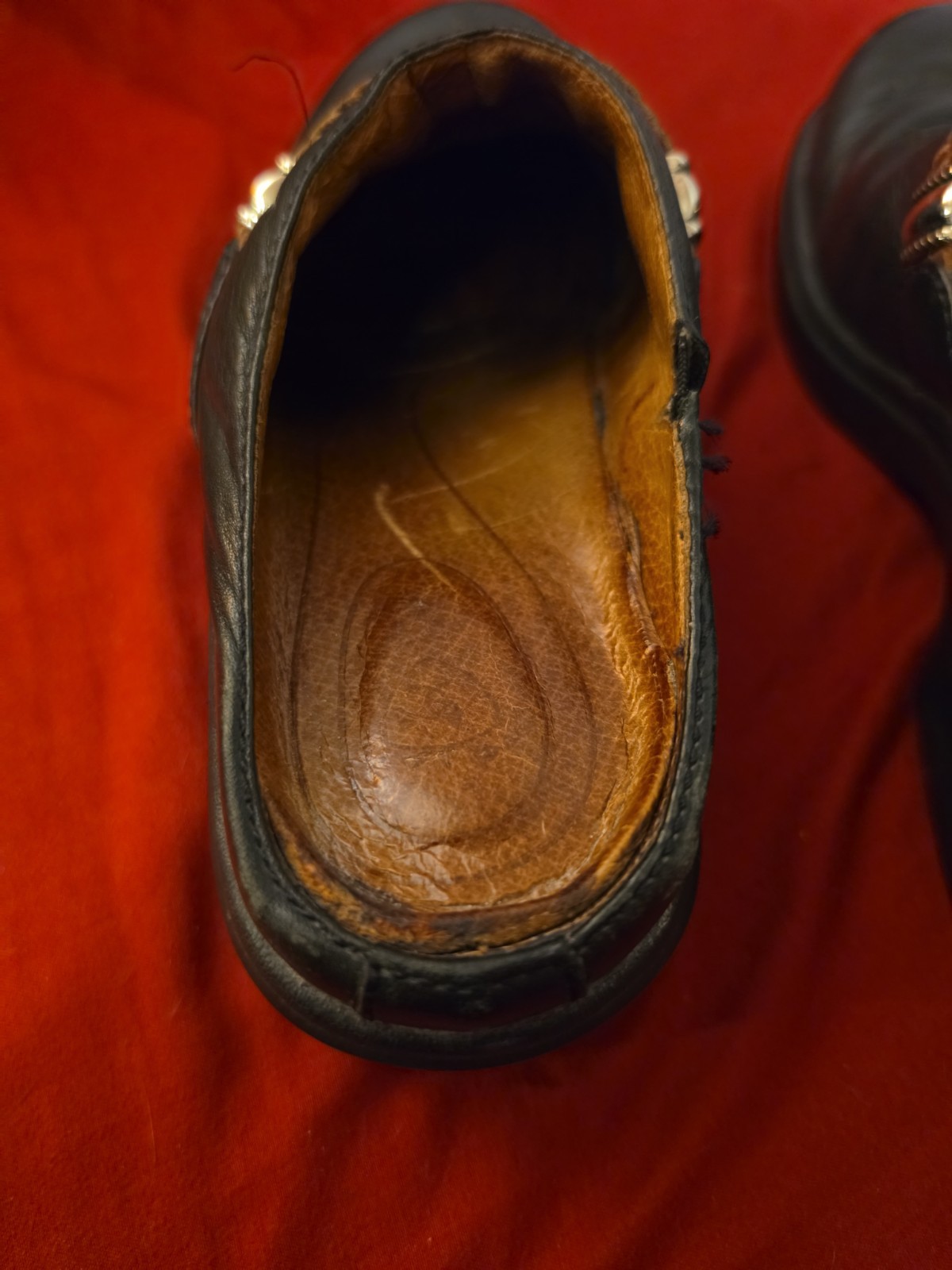 Ariana Black Leather Clogs W/Brown Braided Strap. US Size 8B.