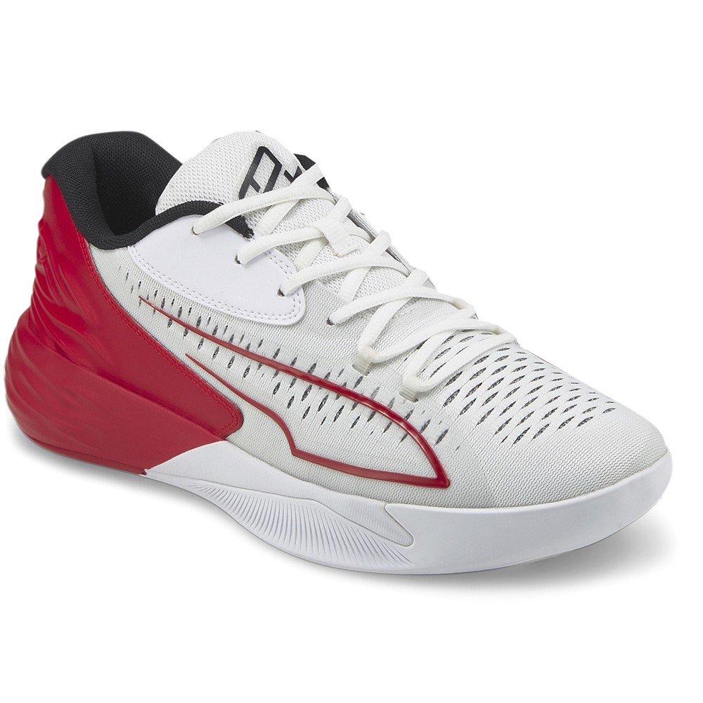 PUMA Stewie 1 Team Basketball Womens Red, White Sneakers Athletic Shoes 3782620