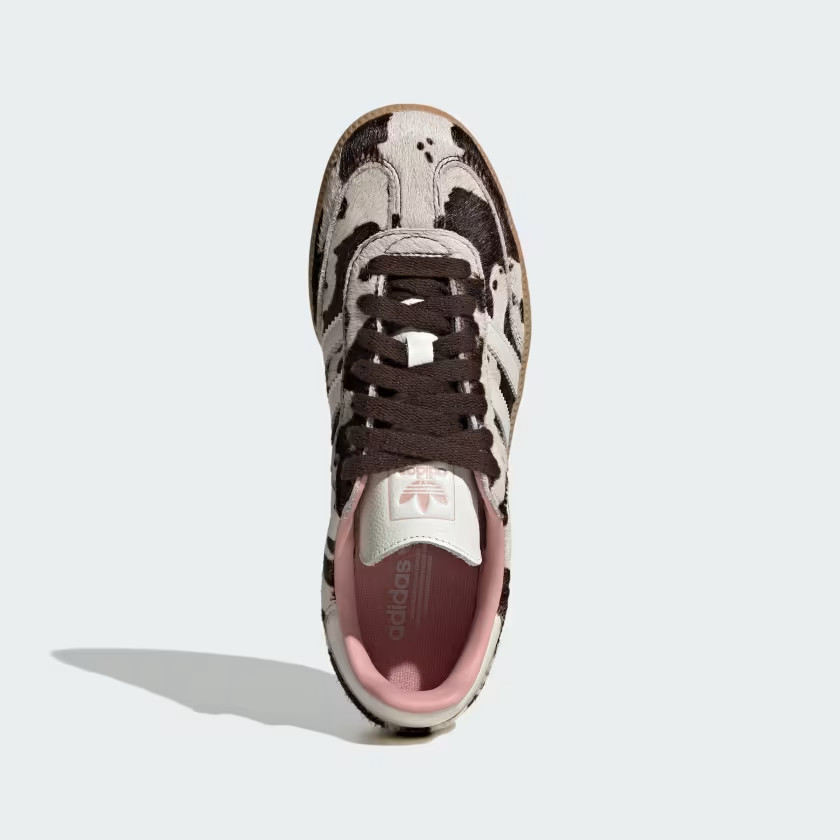 adidas Samba OG JR1256 Cow Print Dark Brown Off White Women’s Size