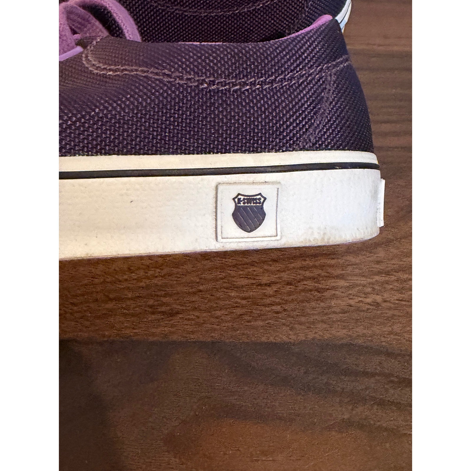 K-Swiss Womens 6 Low Top Canvas Sneaker Purple Plum Skater Streetwear YK Classic