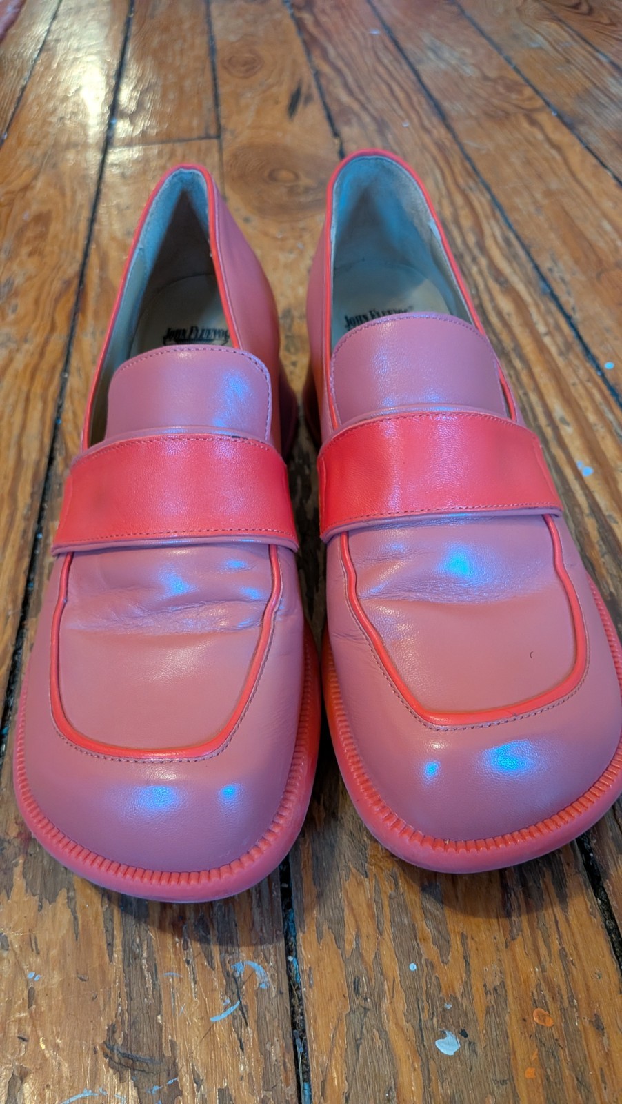 John Fluevog – Thrillvogs Shelly Coral – Size 8- Originally $369