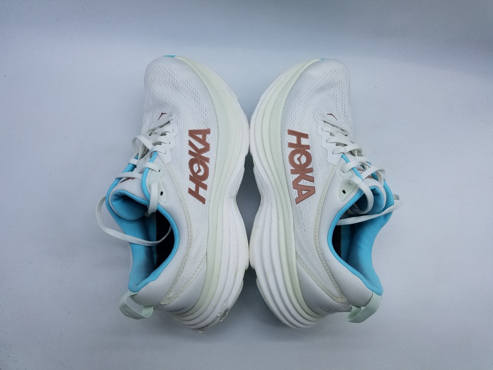 Hoka One One Bondi 8 Women’s Size 11 B (Medium) Running Shoes White *See desc