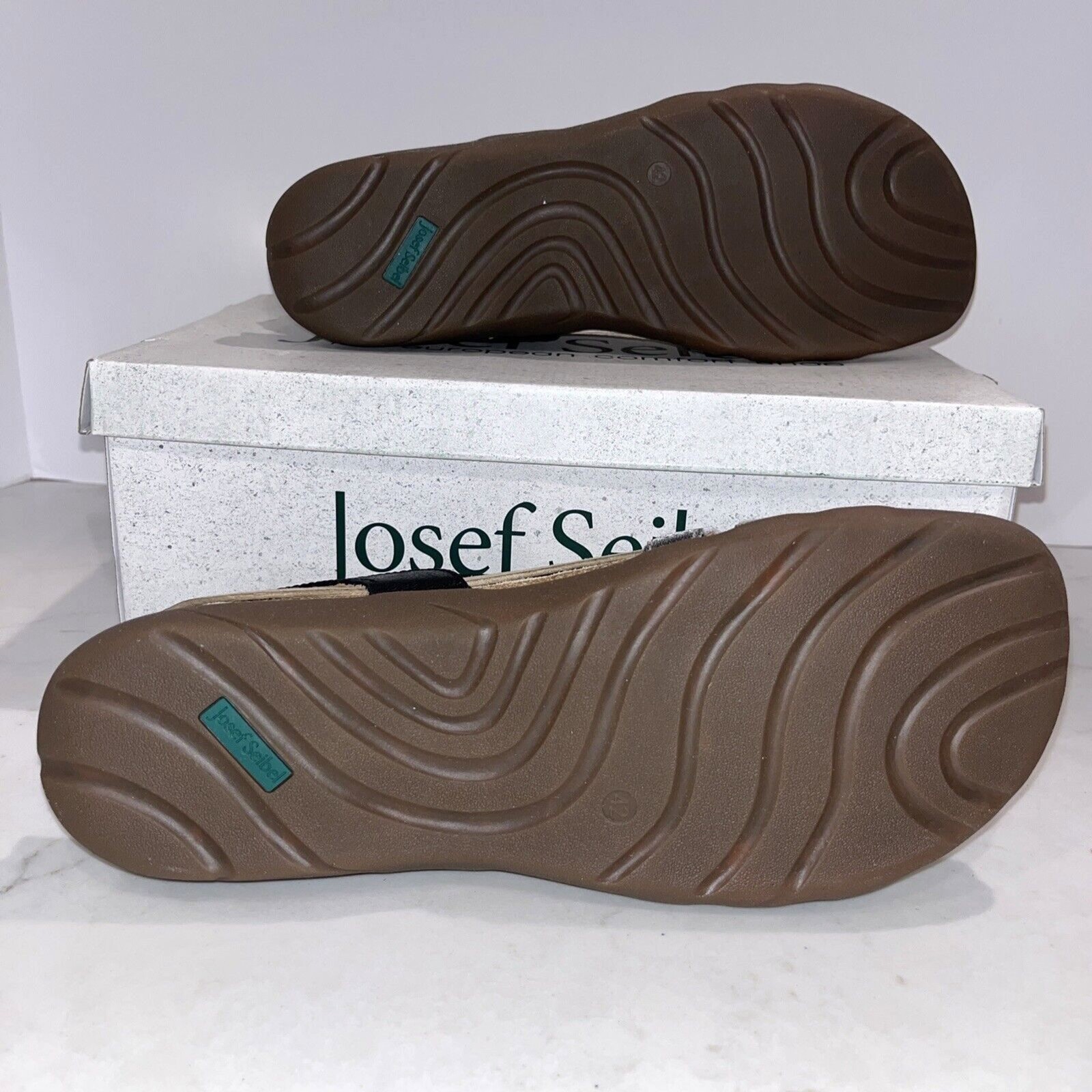 Josef Seibel NEW Sandals Riley Strappy Comfort Shoes Silver Black Cork EU42 US11