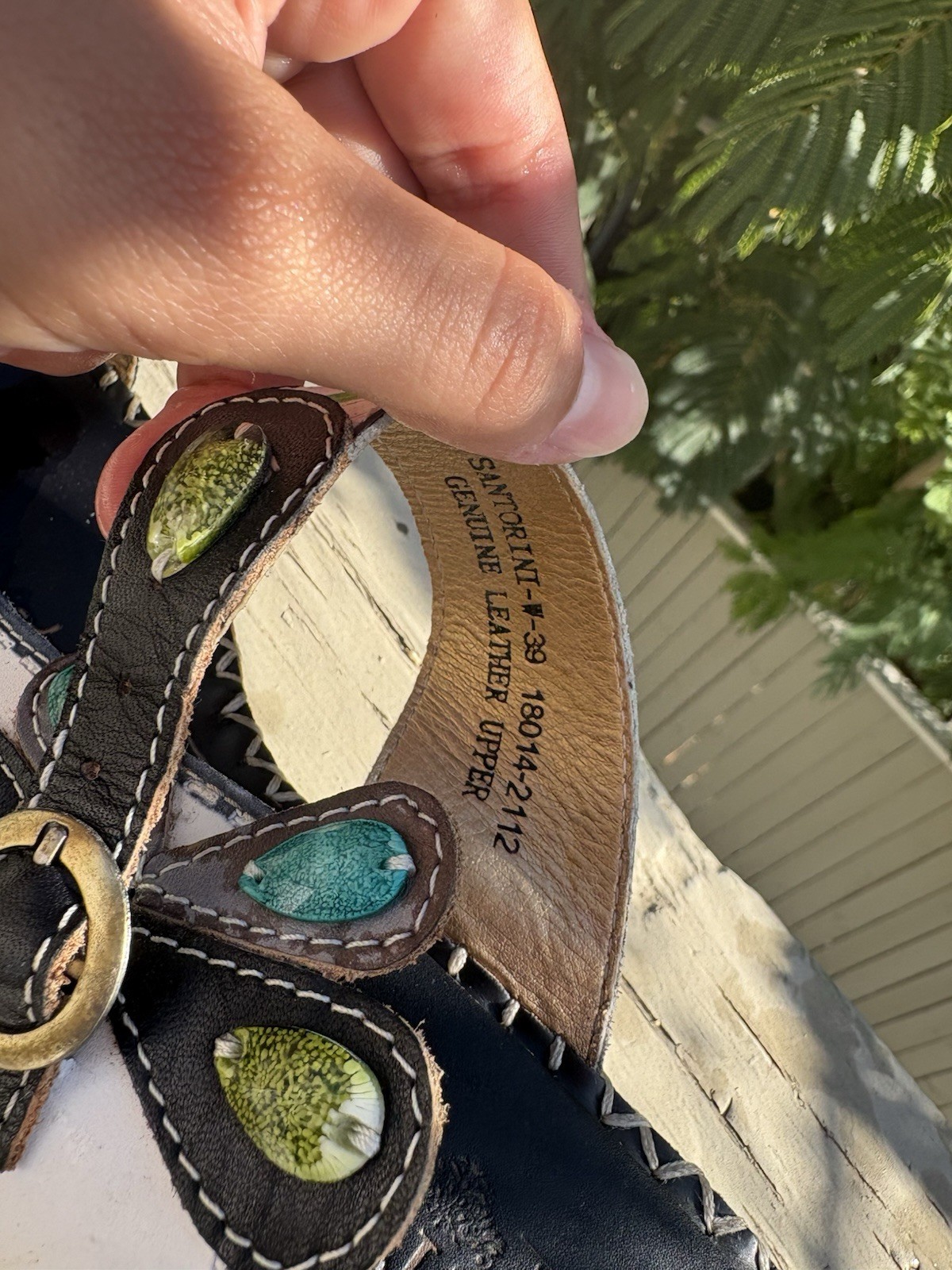 L’ARTISTE SANTORINI SLIDE SANDAL | Bohemian Sandal Wedges |Size 39