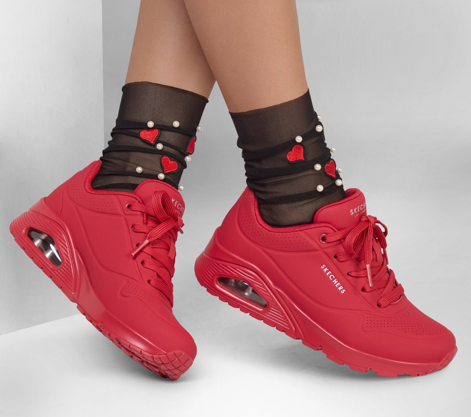 Skechers Uno Stand On Air Red Women’s Size 8.5 SN 73690