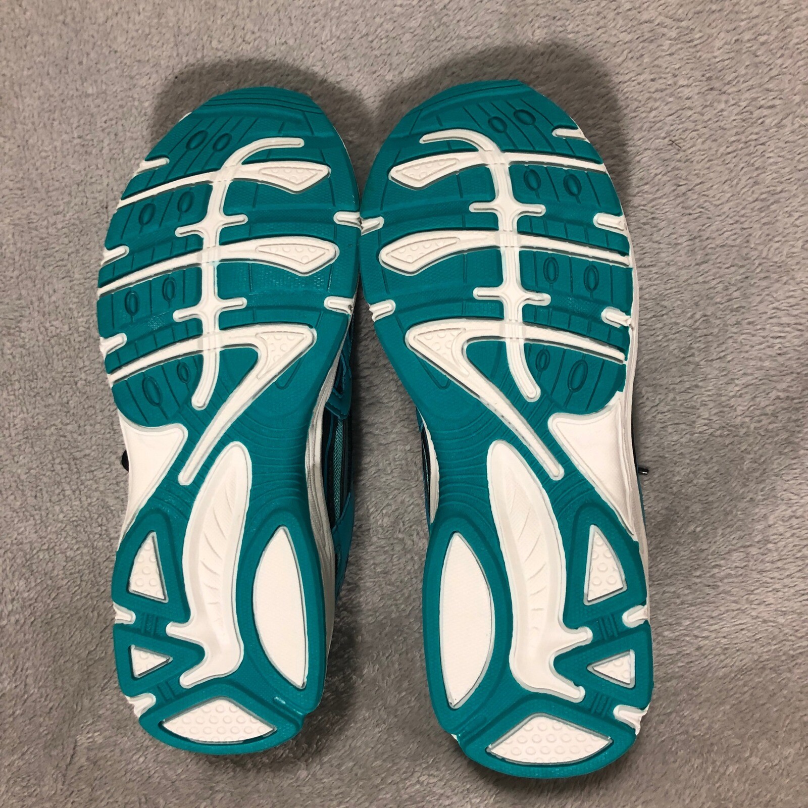 Athletic Running Shoes Black Turquoise Lightweight Sneakers Size 8M