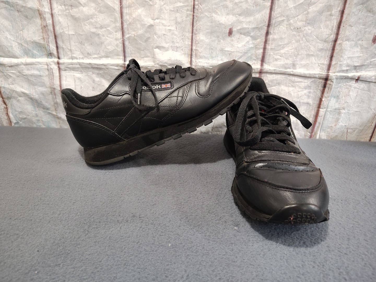 Women’s Black Reebok Classic Leather Sneaker Size 8 Comfort Walking Mom