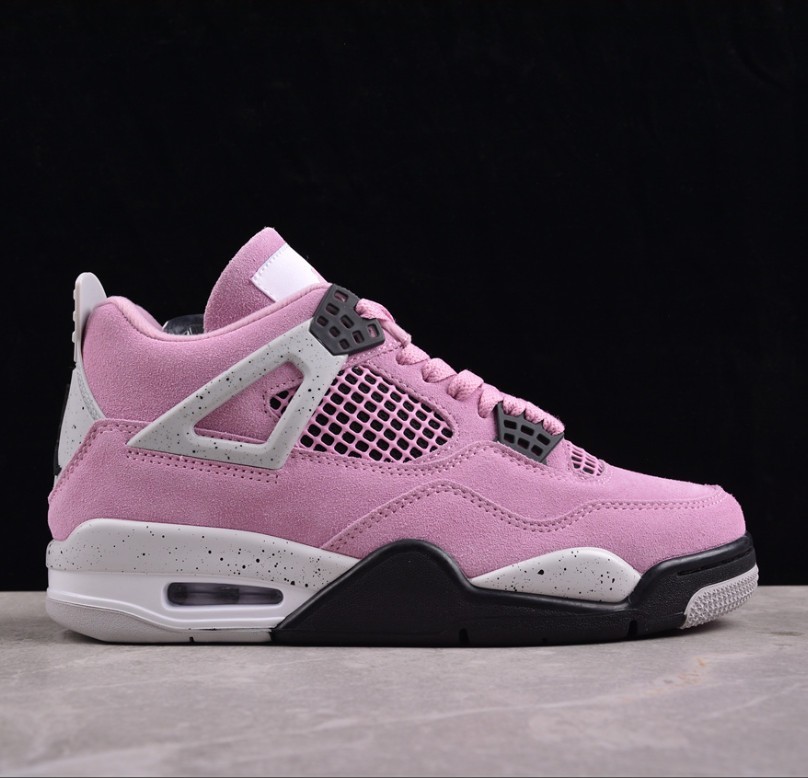 US Size 3-12 Jordan 4 «Orchid» Mid Top Retro Women’s and Men’s Basketball Shoes