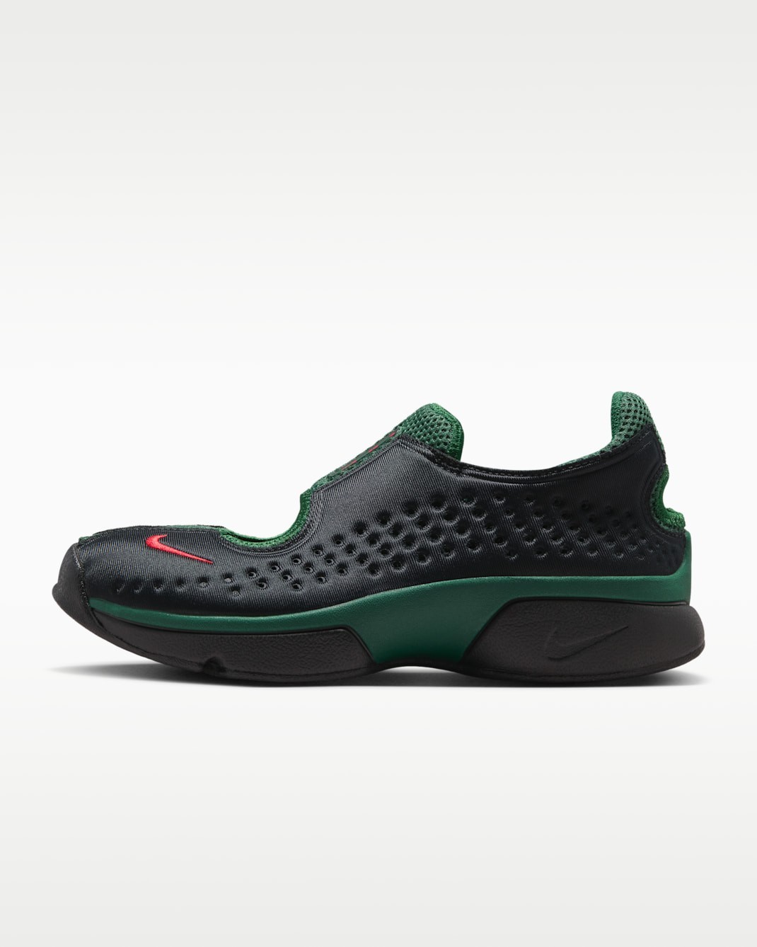 NIKE Women’s Rift 2 IQ8006-002 Black Team Dark Green Fire Red