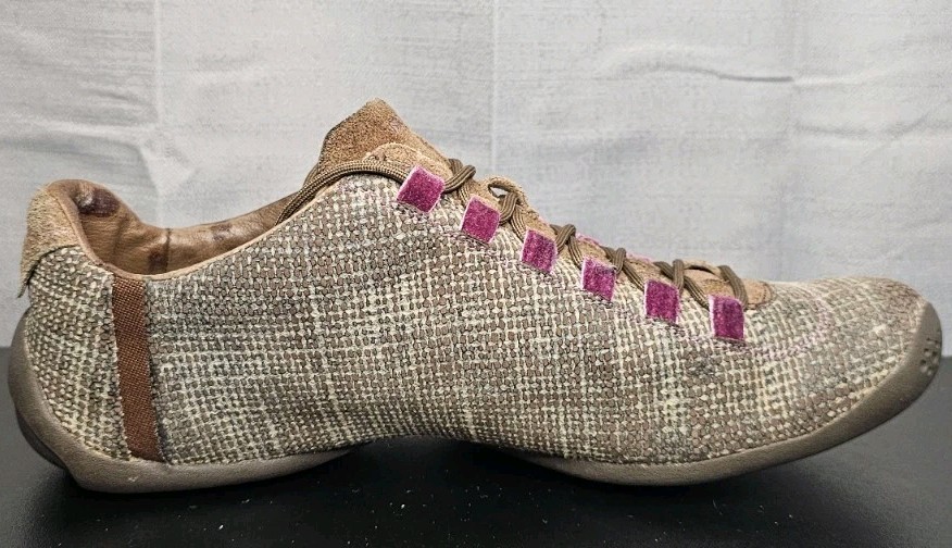 Michelle-K Shoes Womens 9 Casual Sneakers Multicolor Leather Lace Up Comfort