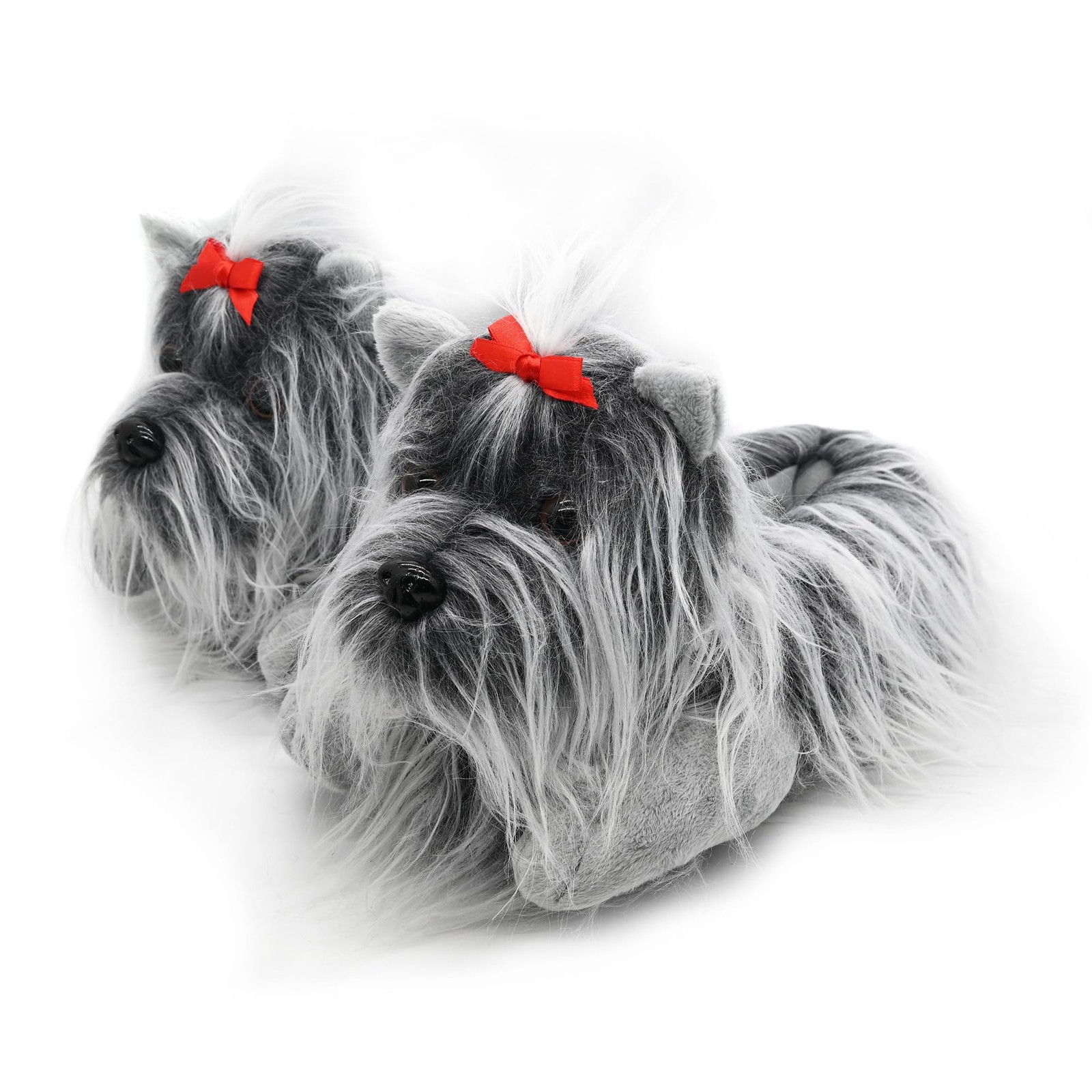 Animal Slippers Ladies Slippers with Animal Design 3740 EU, Grey Yorkshire