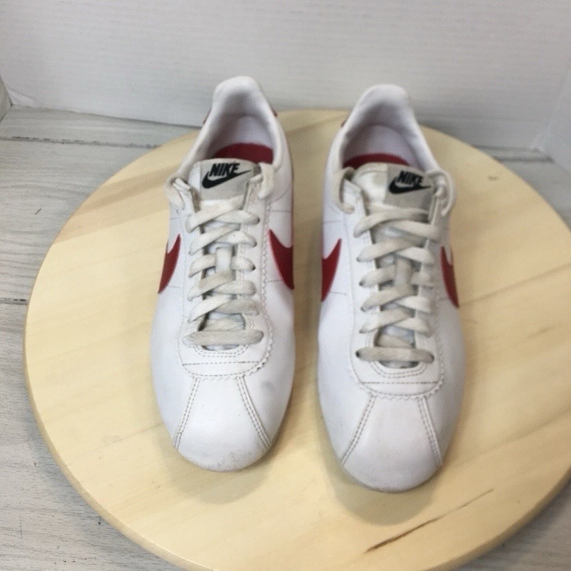Women’s Nike 807471-103 OG Classic Cortez Leather Sz 7 Shoes White Red Blue