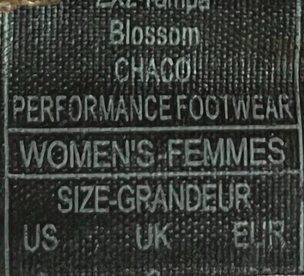 Women’s Chaco ZX2 Vibram Yampa Blossom Sport Sandals Toe Loop- Size W8