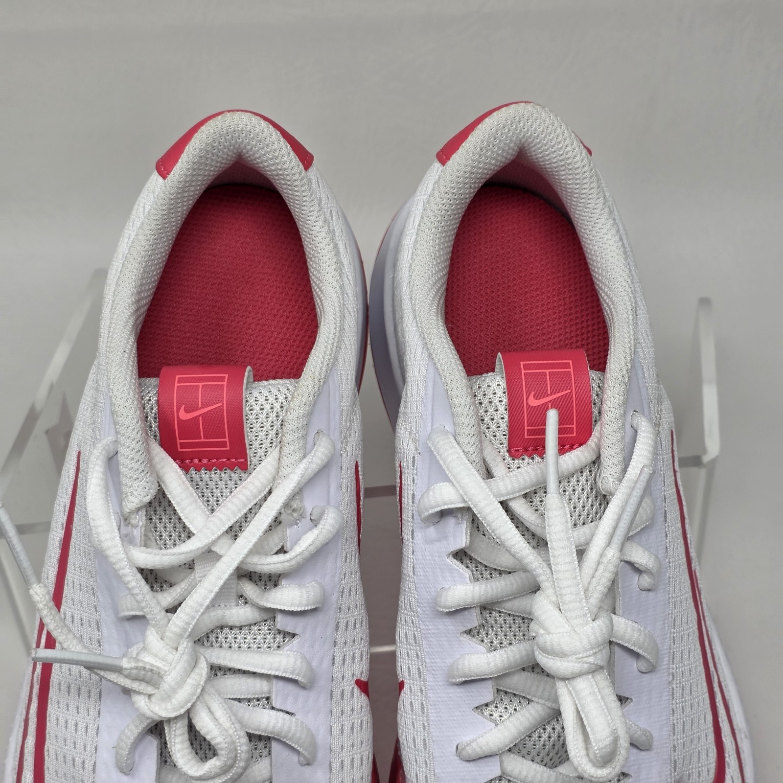 Nike Court Vapor Lite 2 HC Tennis Shoes White/ PinkWomen’s Size 8 DV2019-108 New