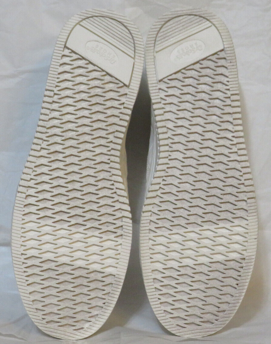 DR. SCHOLL’S WOMEN SNEAKER US 9.5 M MADISON NEXT, WHITE SLIP-ON FAUX LEATHER NIB