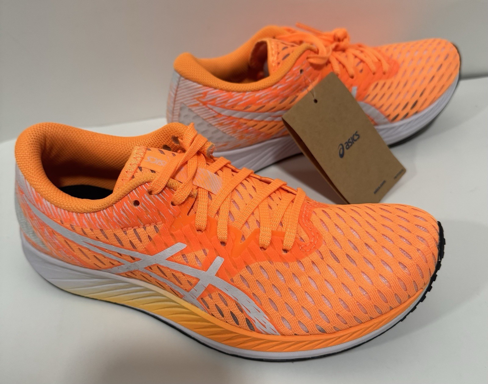 ASICS WOMEN’S HYPER SPEED ORANGE POP WHITE 1012A899-800 SHOES women size 12.0
