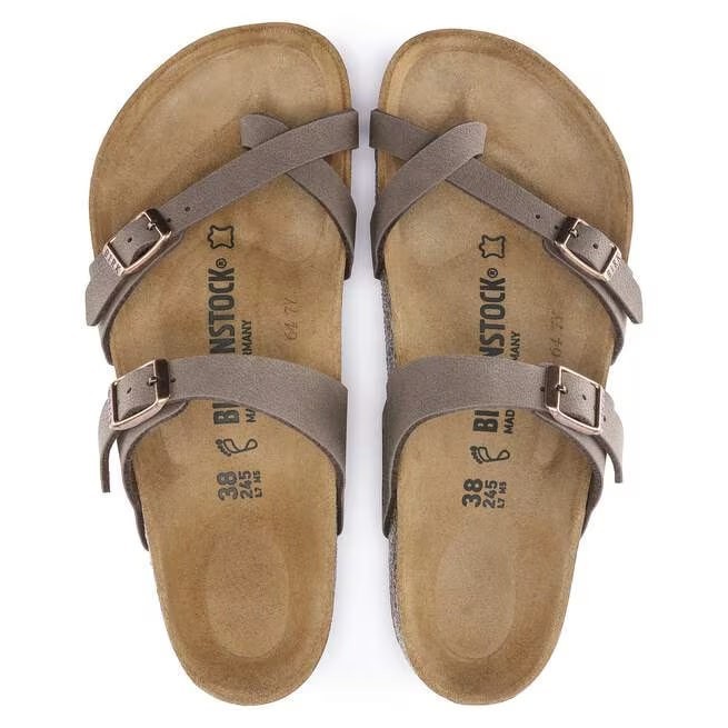 New Birkenstock Mayari Birkibuc Sandals Mocha Women’s Shoes All Size
