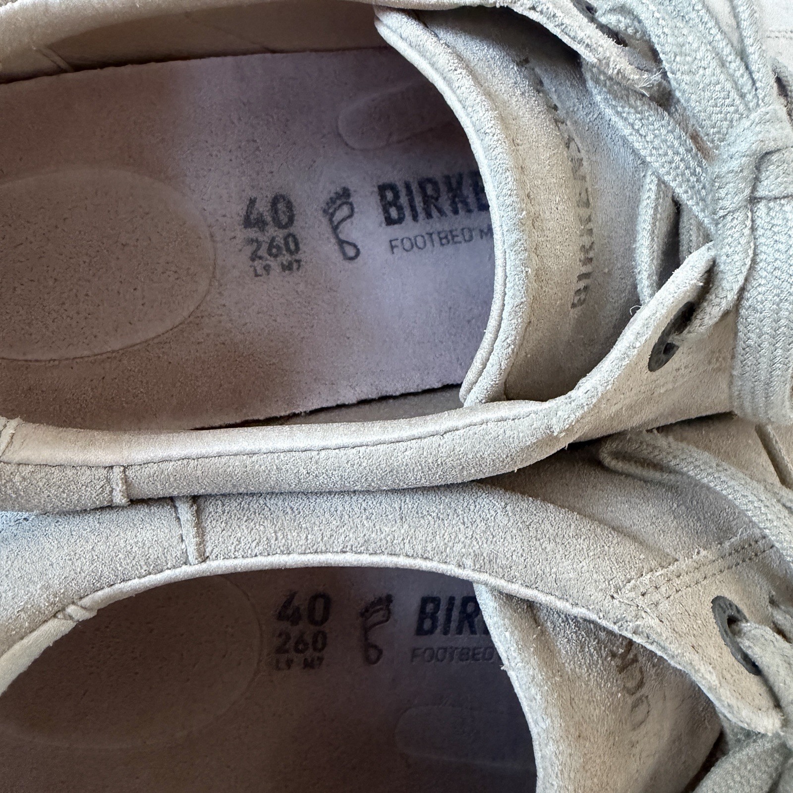 Birkenstock Bend Low Beige Suede Leather Regular/Wide Size 40
