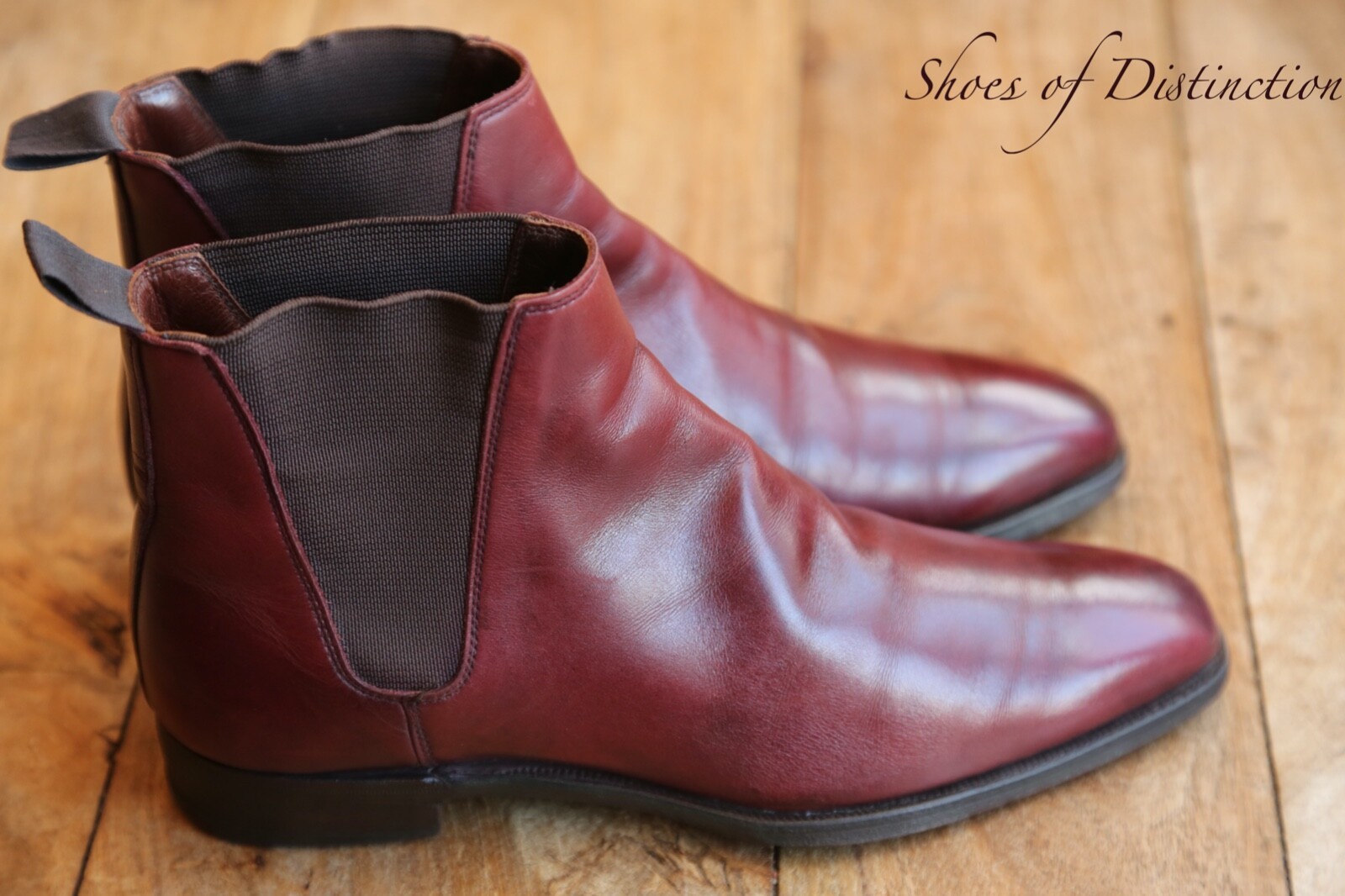 Crockett & Jones Haddon Burgundy Leather Chelsea Boots Shoes Ladies UK 7.5