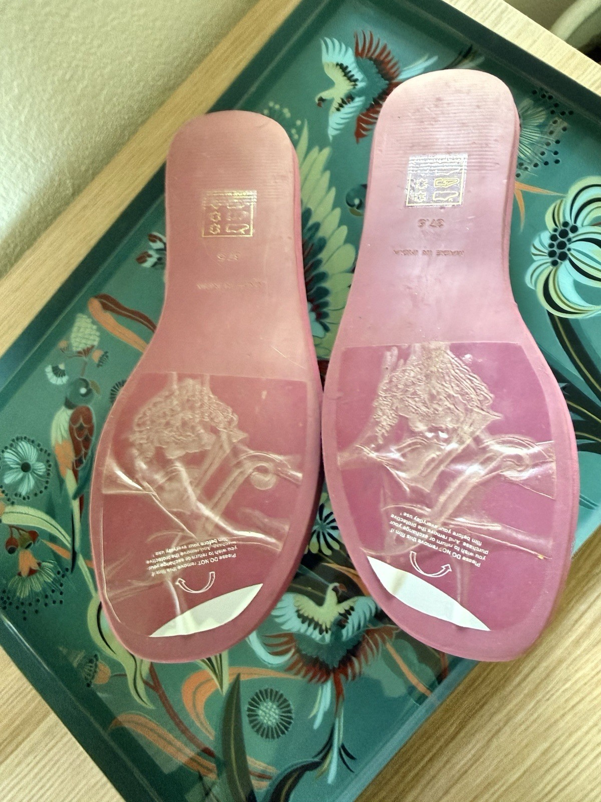 Free People Fuschia Harbor Suede Platform Slide 7.5 NEW