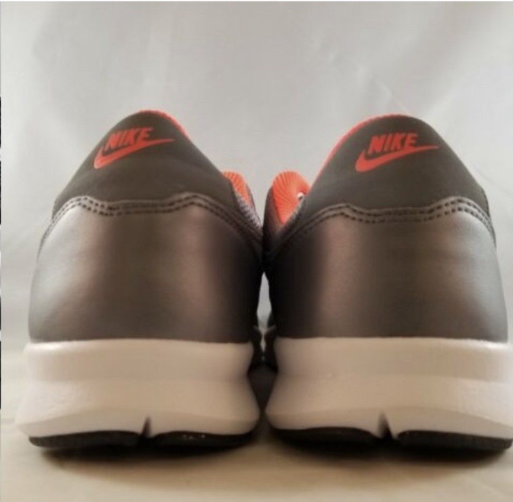 Nike Orive Women’s Mesh Running Sneakers Breathable Lightweight Gray Orange