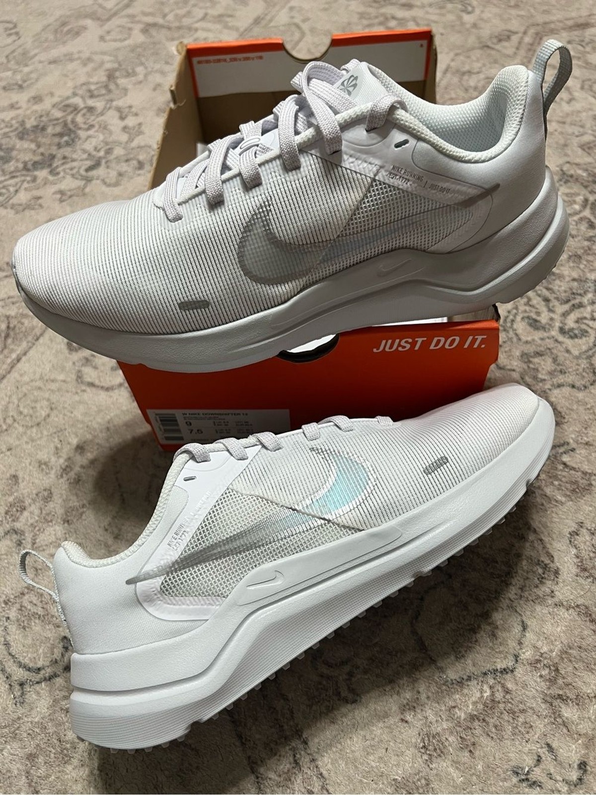 Nike Downshifter 12 Triple White Sneakers