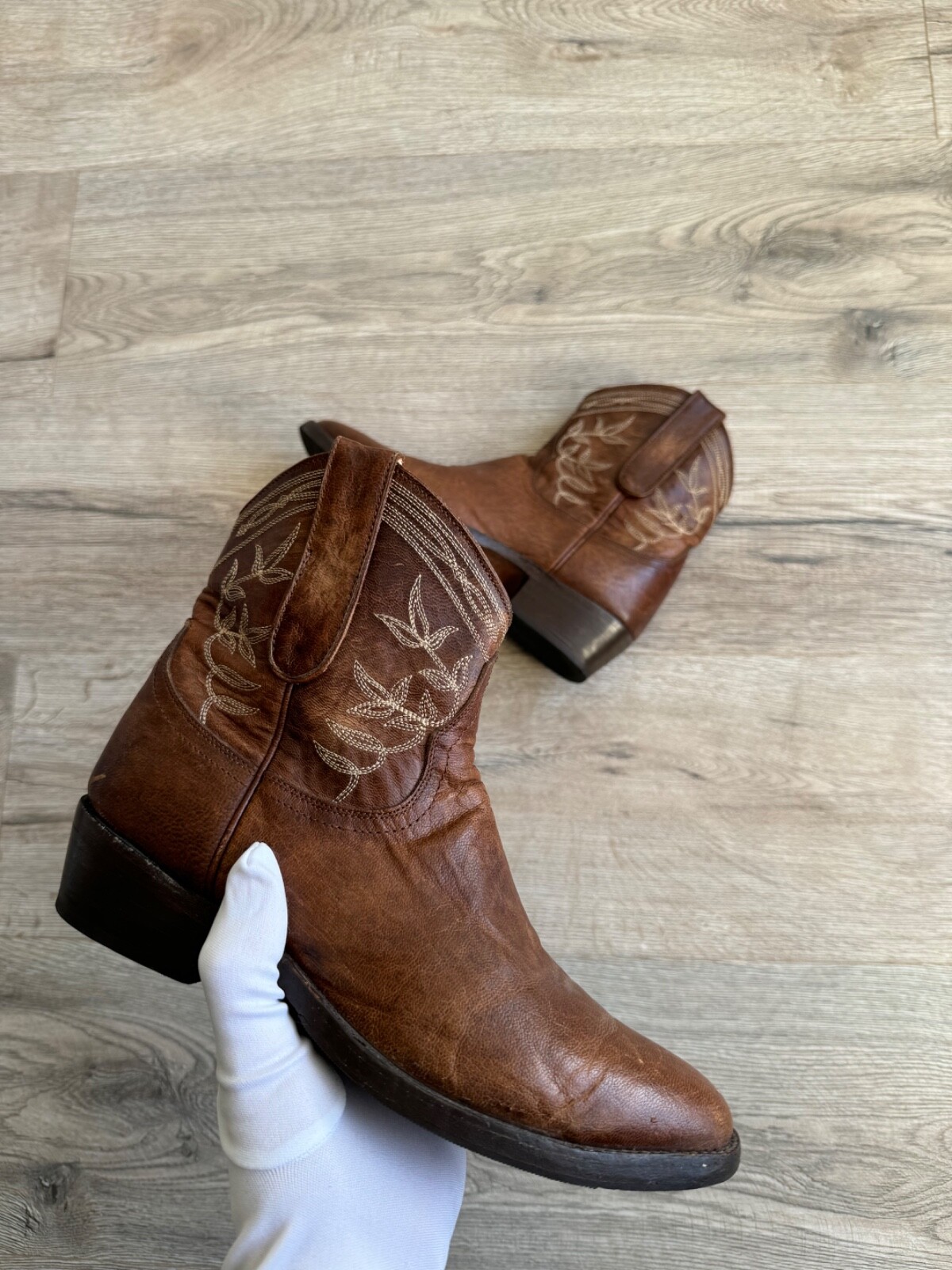 Mexicana 90s Cowboy Western Low Boots Vintage