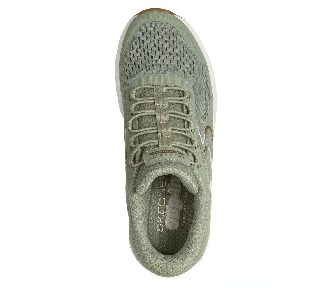 Skechers Shoes Women Sport Slip Ins Comfort Casual Glide Memory Foam Sage 180272