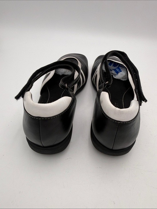 Vintage nine Wes Black White Mary Jane Flat Shoes women 10M Y2K gothic retro