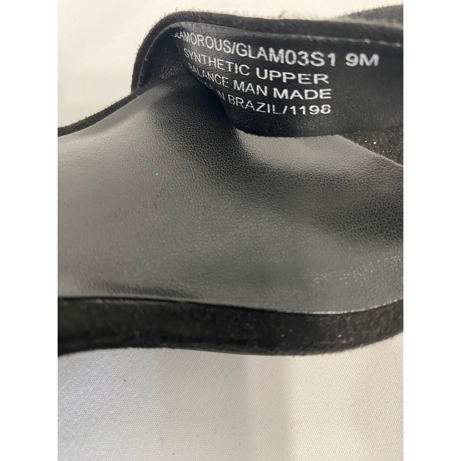 Steve Madden Glamorous Sandals Womens 9 Black Excellent Block Heel GLAM03S1