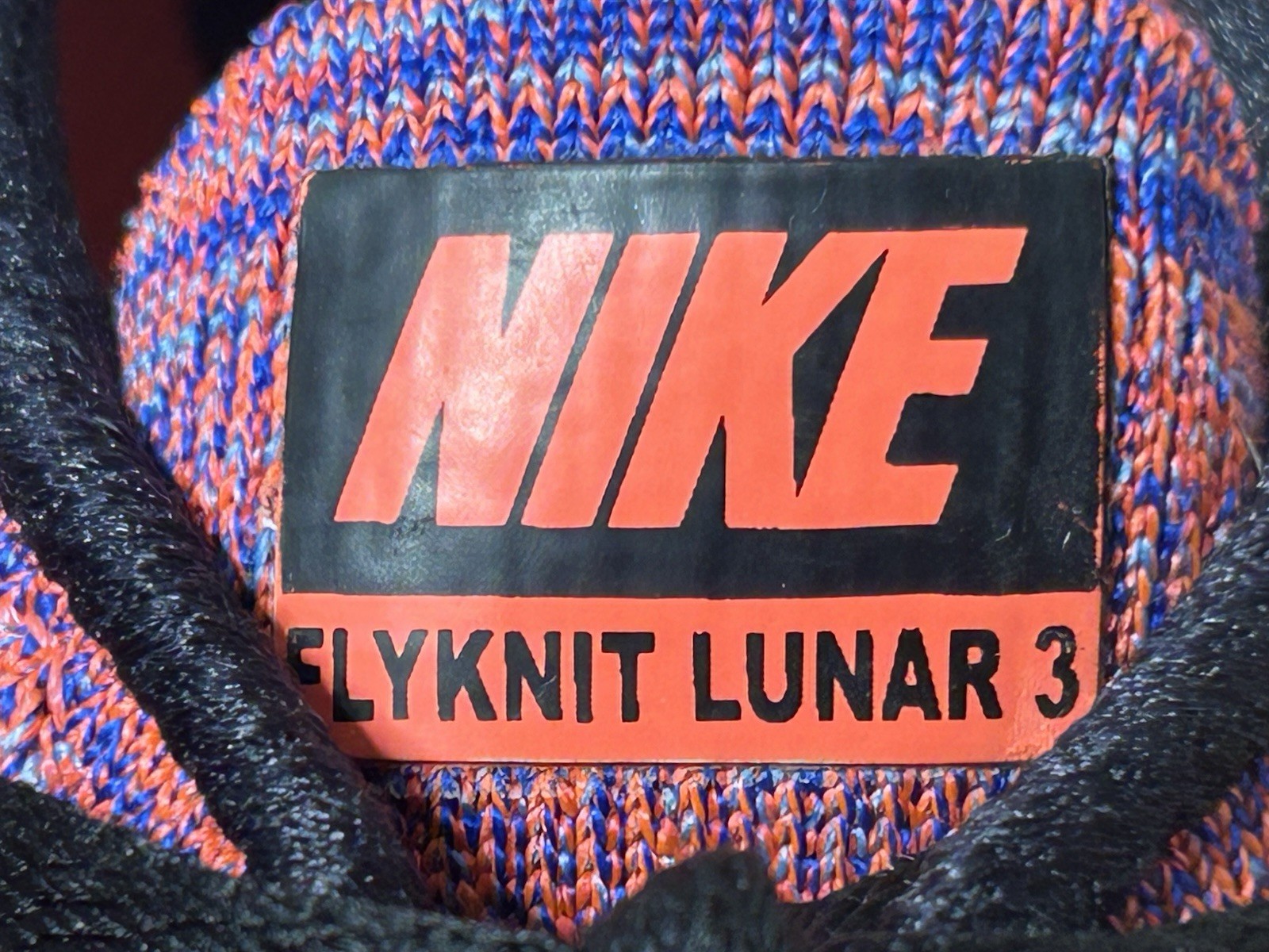 Nike Flyknit Lunar 3 Womens Size 8 Pink Athletic Running Shoes 698182-801 NICE