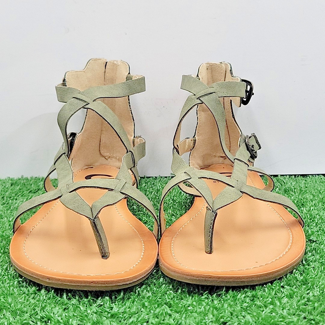 Guess Hisabel Dress Sandals Women’s Size 9 M Green Daily Shoes with Box