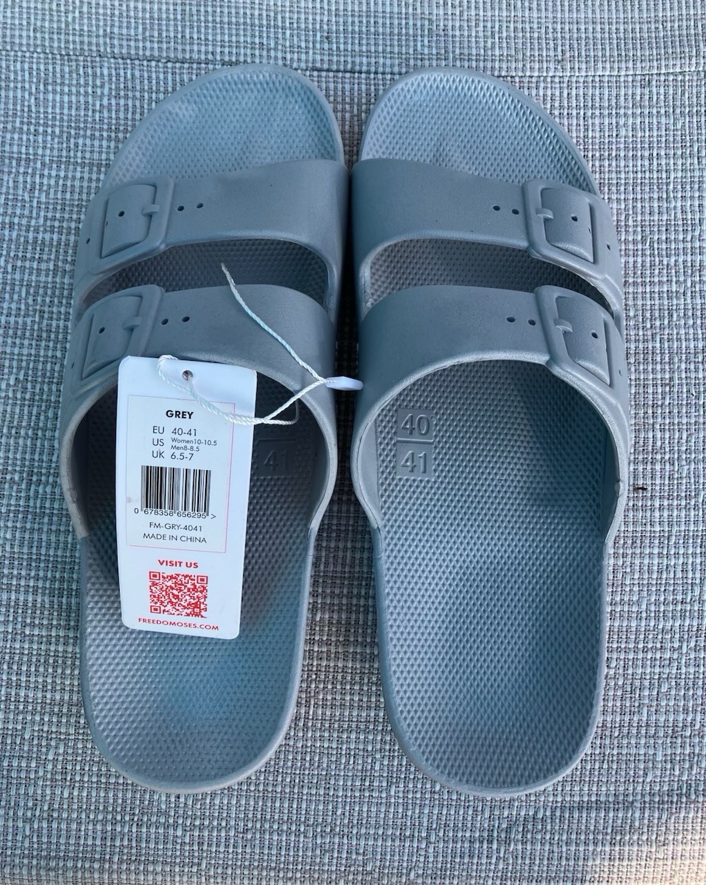 Freedom Moses Grey Women’s 10-10.5 Sandals