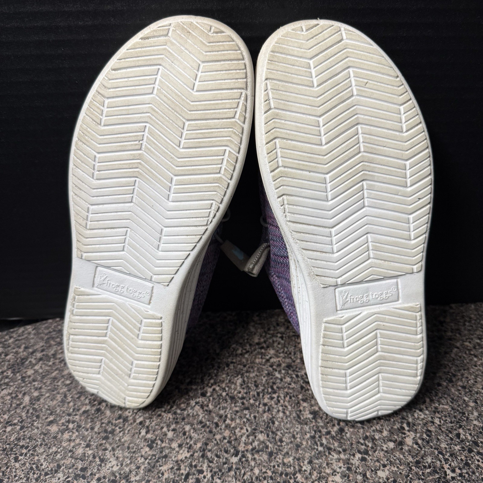 Frogg Toggs Women’s Casual Slip On Shoes 8 Purple Knit Comfort Loafer EUR 38