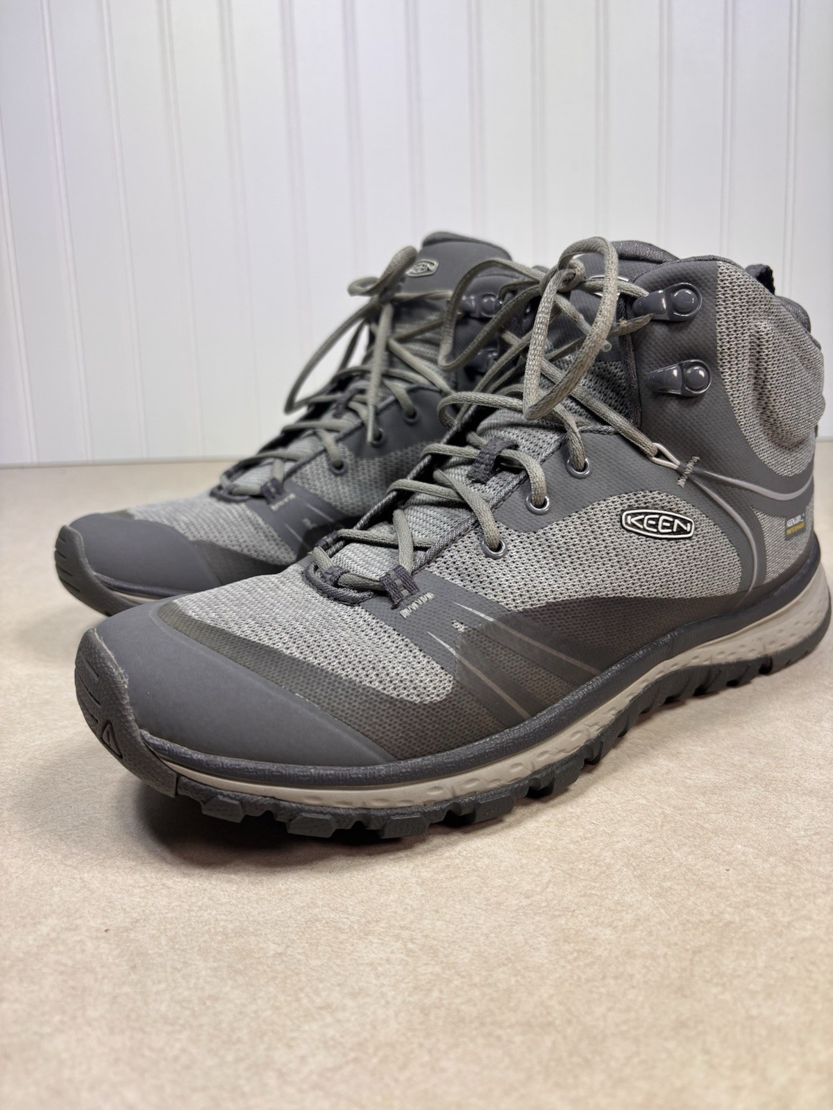 KEEN Women’s Terradora Mid Waterproof Hiking Boots Grey Sz 10 Outdoor 1020721