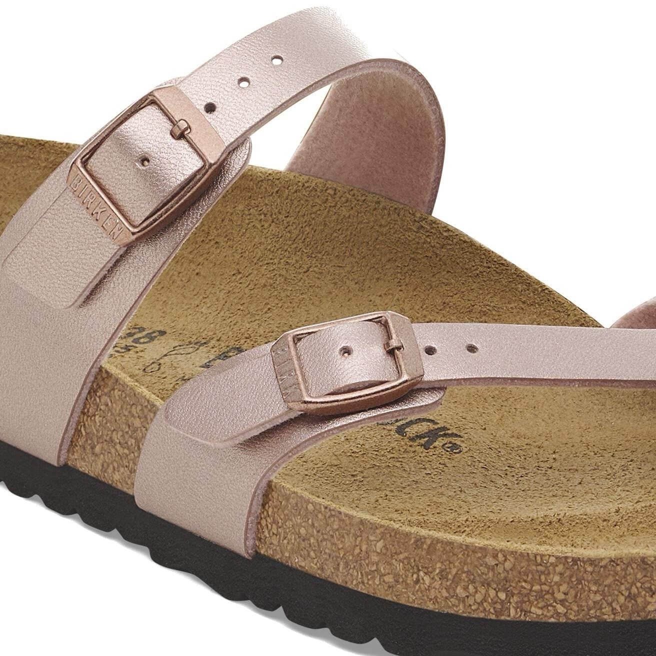 BIRKENSTOCK Women’s Sz 7-7.5 M/EUR 38 MAYARI Birko-Flor 102983 Copper MSRP $113