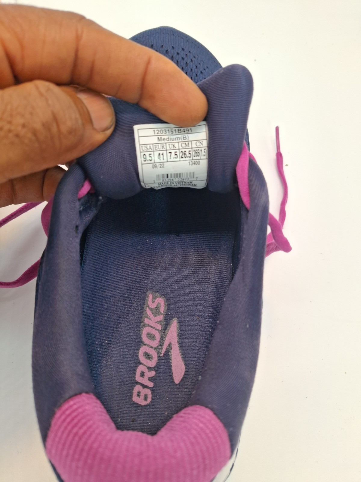 Womens Brooks Ariel 20 Blue Athletic Running Comfort Sneakers Shoes Size 9 .5 B