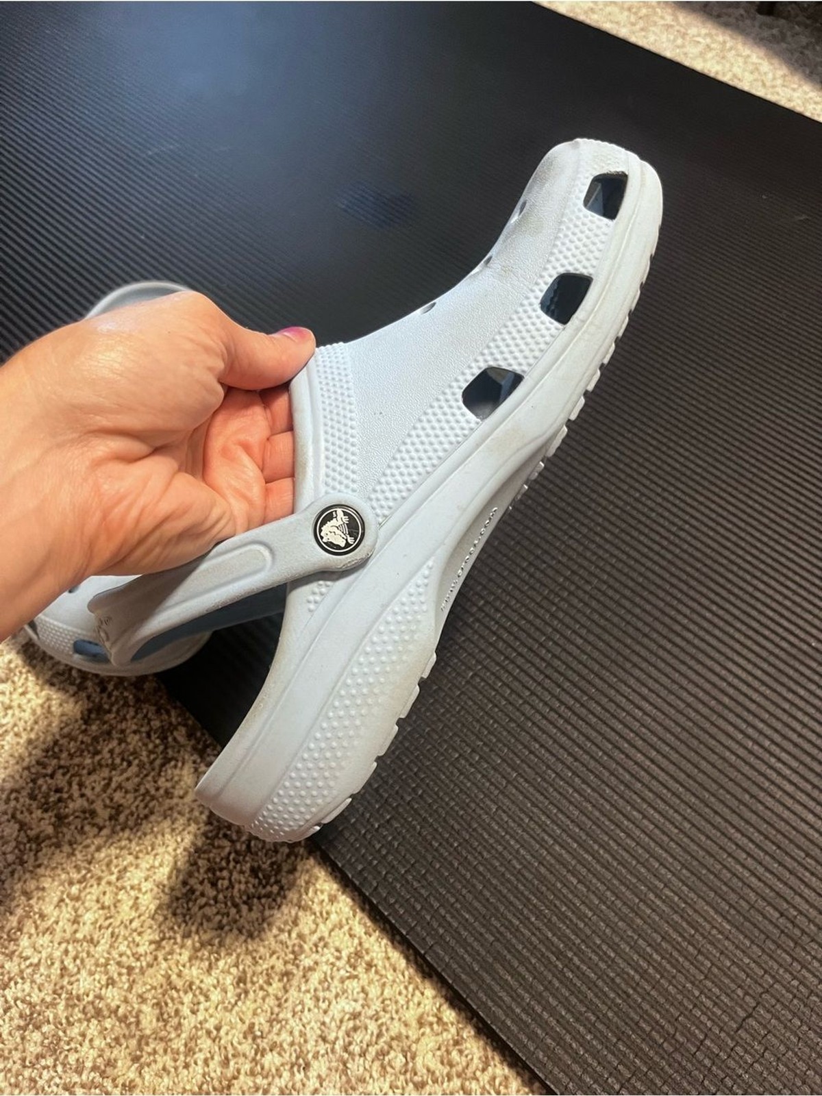Crocs Classic Clogs Light Blue Unisex Comfort Slip On Shoes Women’s 10 Men’s 8