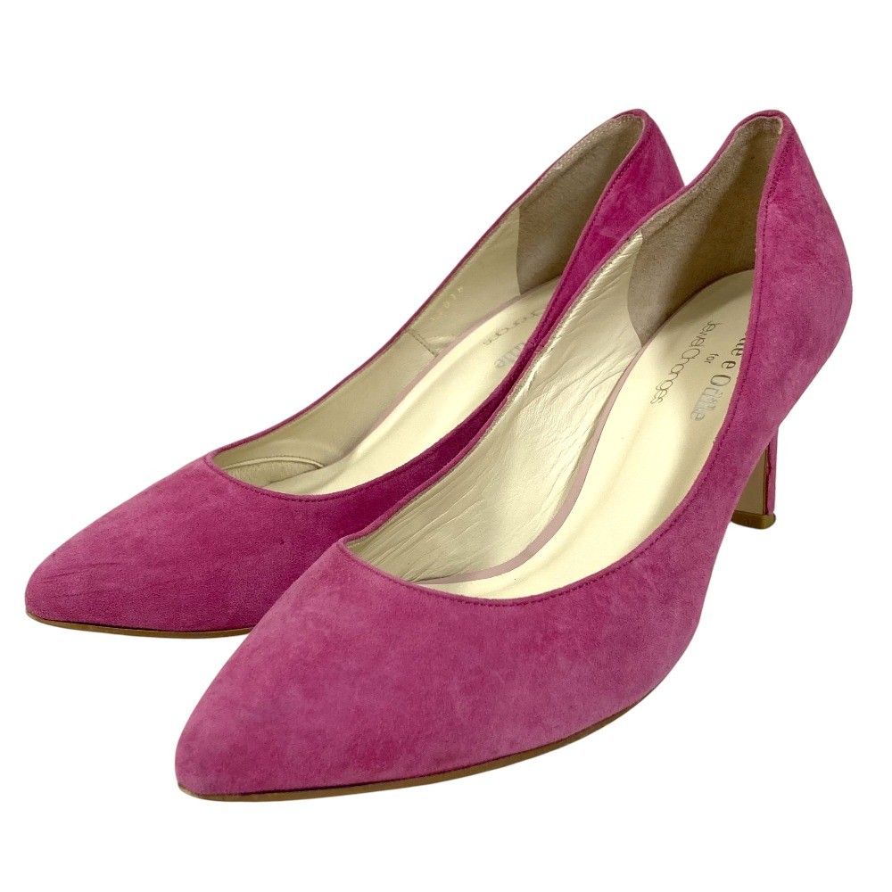 ODETTE E ODILE for Jewel Changes UNITED ARROWS Suede Pumps 9.1″» Pink Women USED