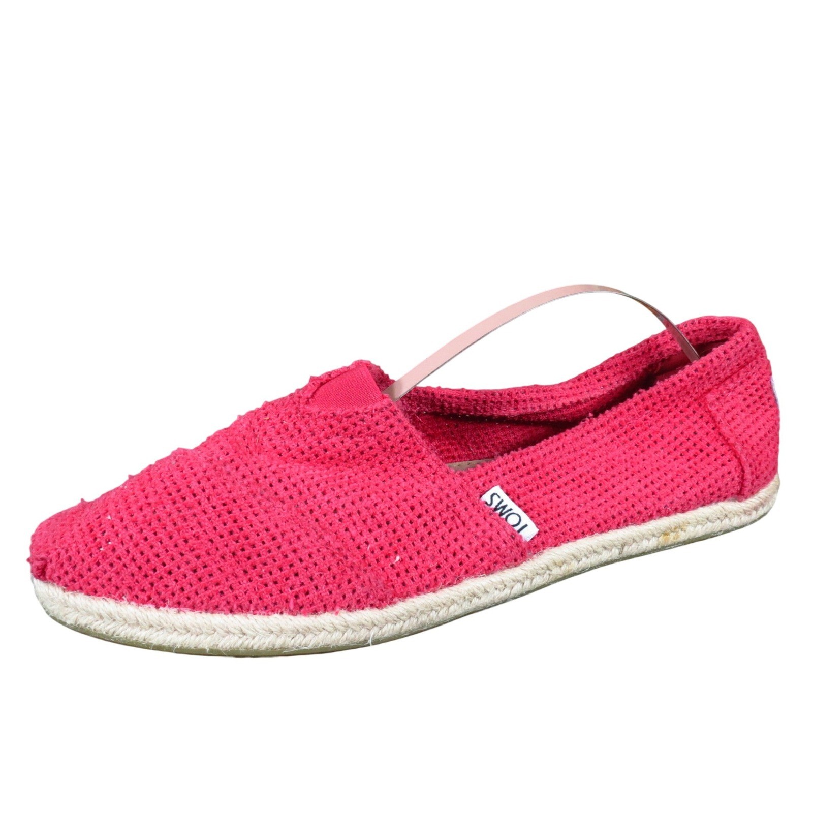 TOMS Freetown Classic Women Casual Slip On Shoe Size 7.5 Daily Wear Pink Leather