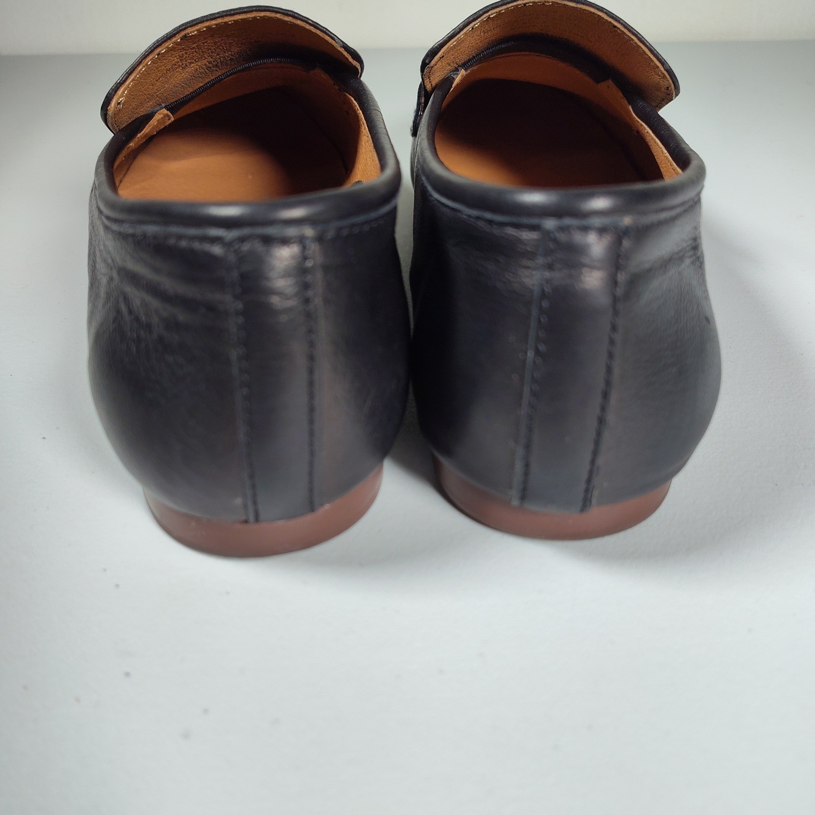 Madewell The Lacey Loafer True Black Leather Penny Loafer Womens size 8.5 NN049
