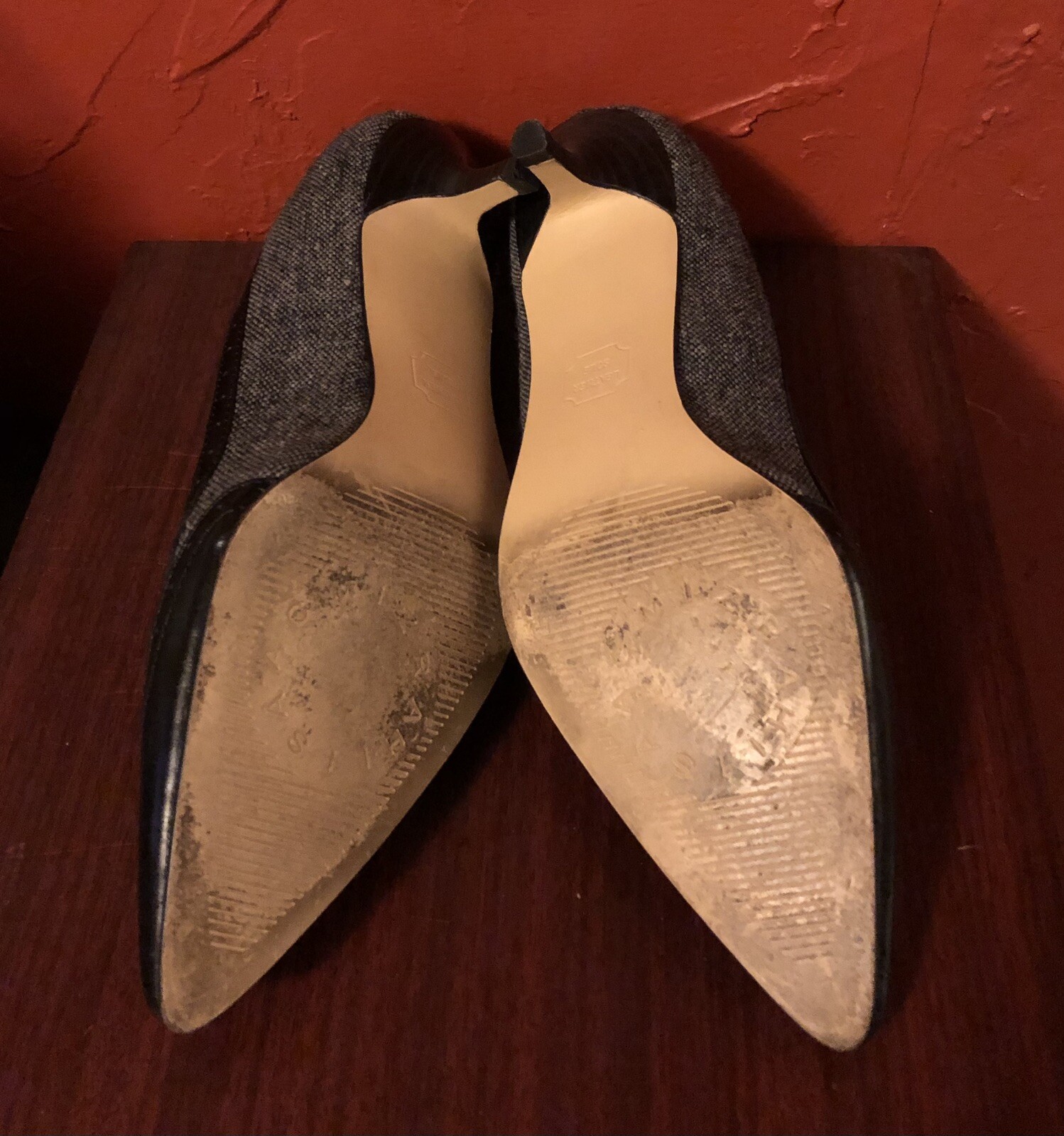 Isaac Mizrahi For Target Women’s Shoes Size 6.5 Kitten Heels Fabric/Leather