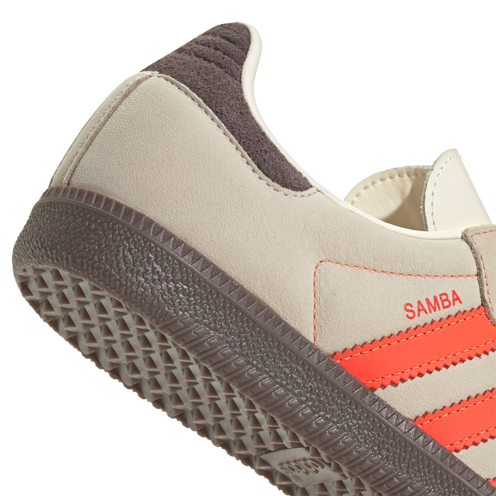 adidas Samba Og Lace Up Womens Orange Sneakers Casual Shoes JI2732